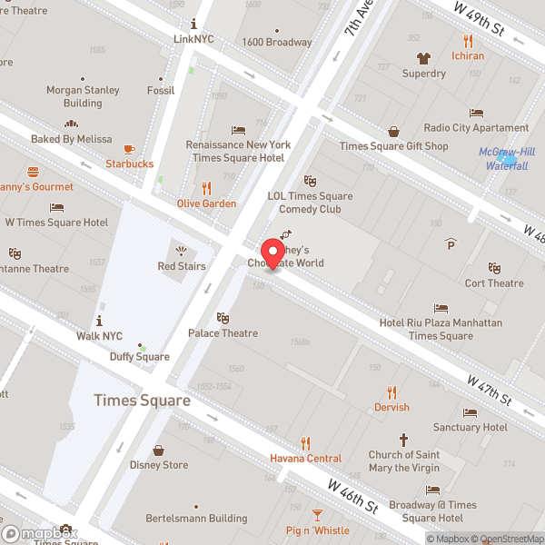 Map of The Times Square EDITION