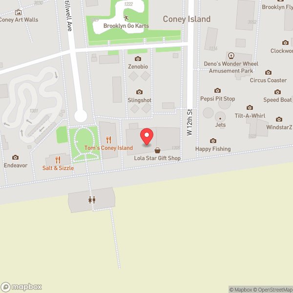 Map of Ruby's Bar & Grill