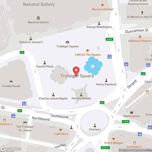 Map of Trafalgar Square