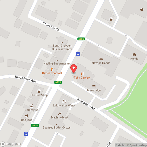 Map of Toby Carvery