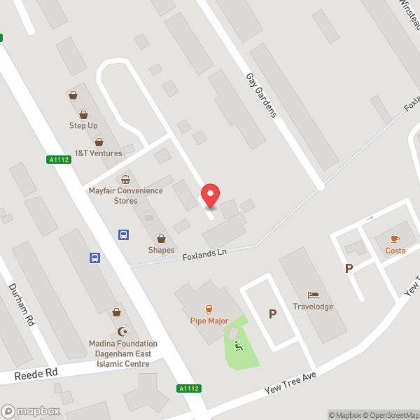 Map of Gunay's Cafe
