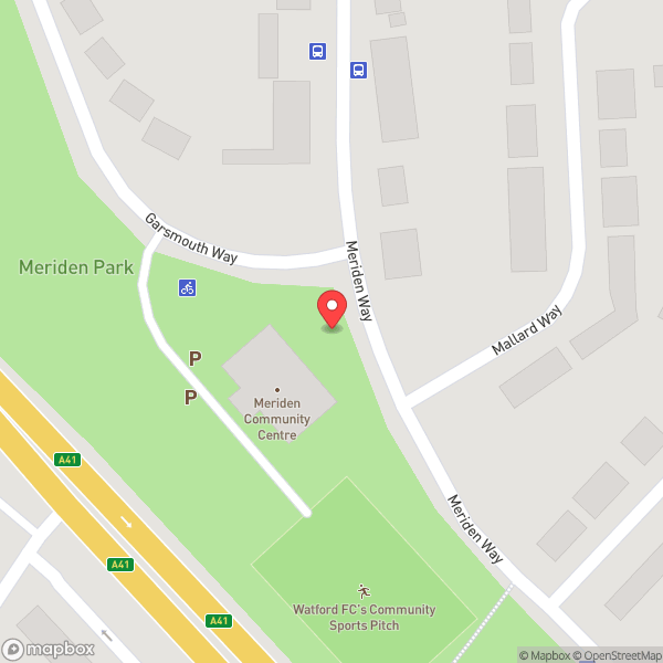 Map of Meridian Community Centre