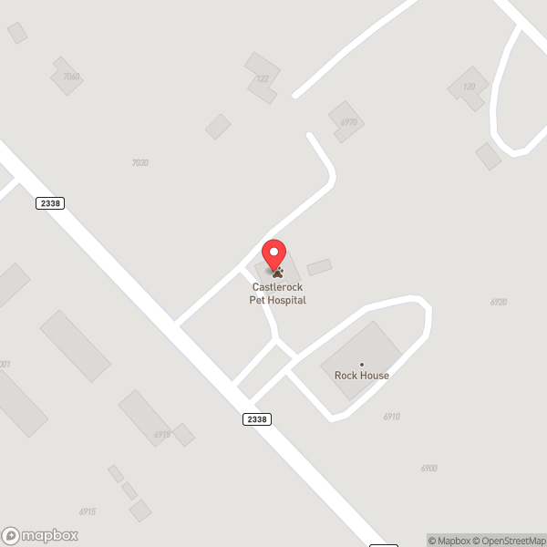 Map of Castlerock Pet Hospital