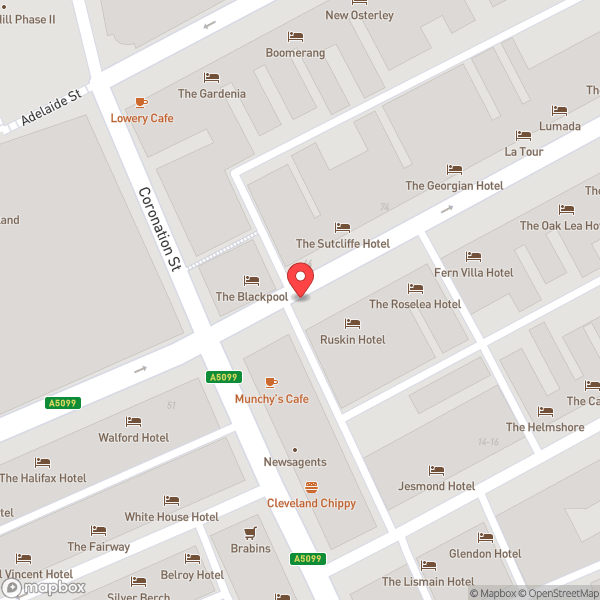 Map of The Ruskin Hotel