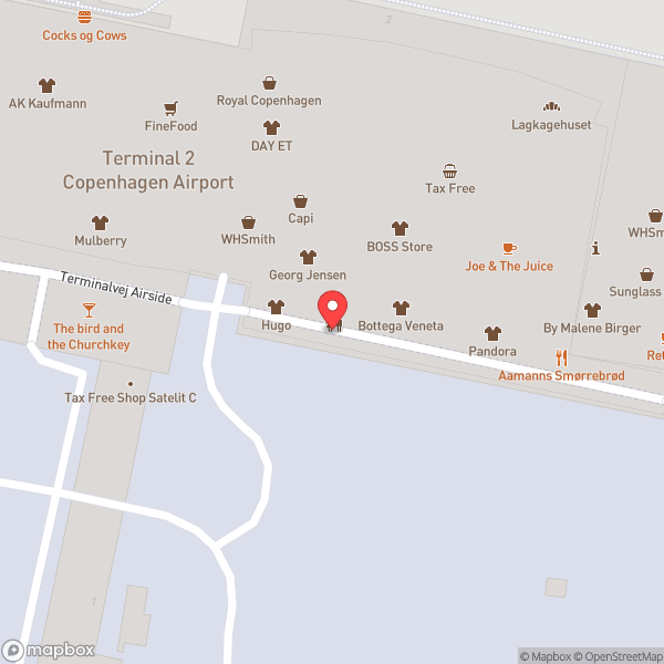Map of Copenhagen Airport (CPH) (Københavns Lufthavn)