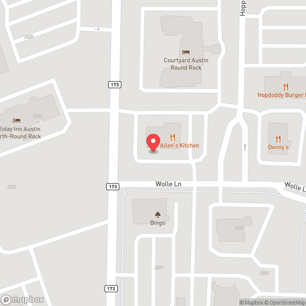Map of Jack Allen's Kitchen