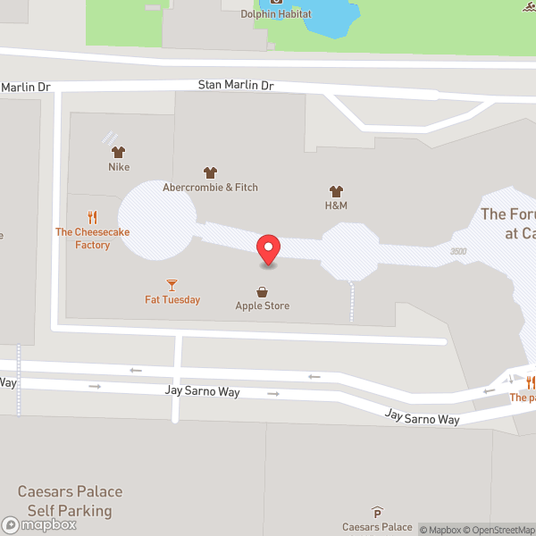 Map of Apple The Forum Shops