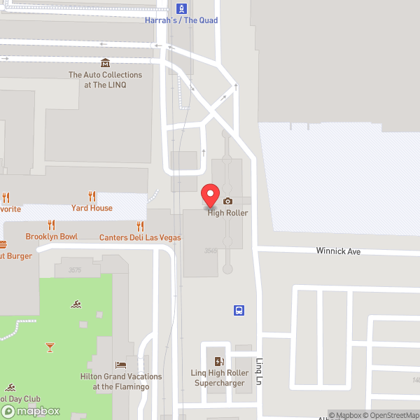 Map of High Roller Observation Wheel