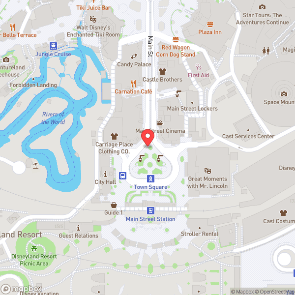 Map of Disneyland Park