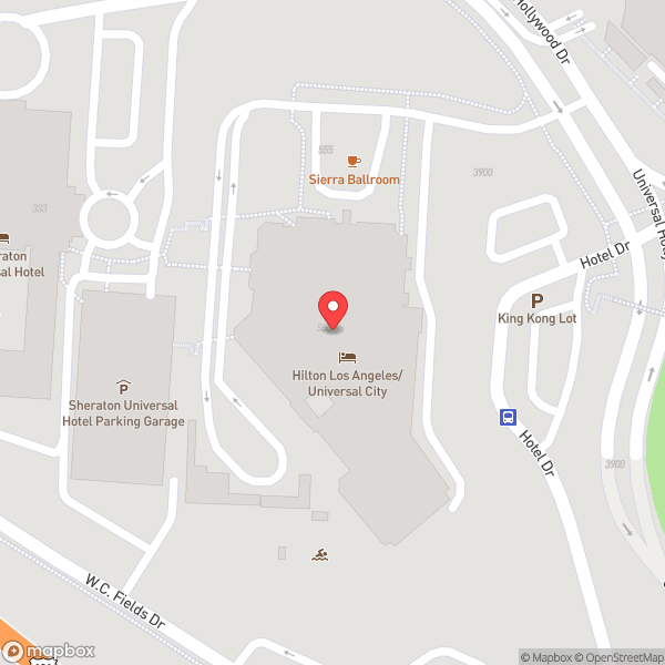 Map of Hilton Los Angeles/Universal City