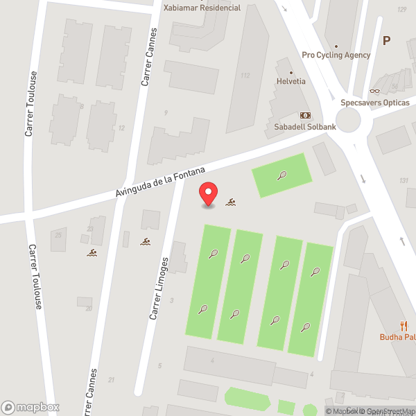Map of Club de Tenis Javea