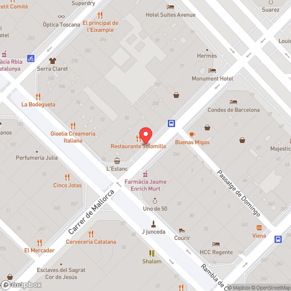 Map of Alexandra Barcelona Hotel, Curio Collection by Hilton