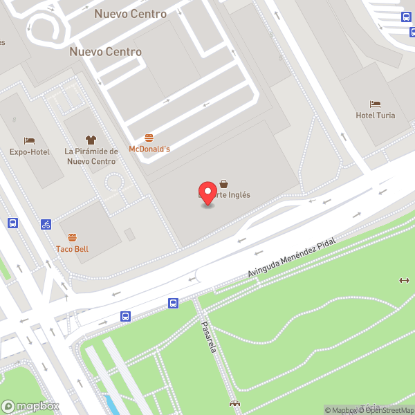 Map of El Corte Inglés