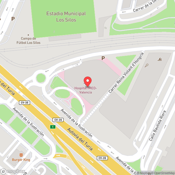 Map of Imed Urgencias