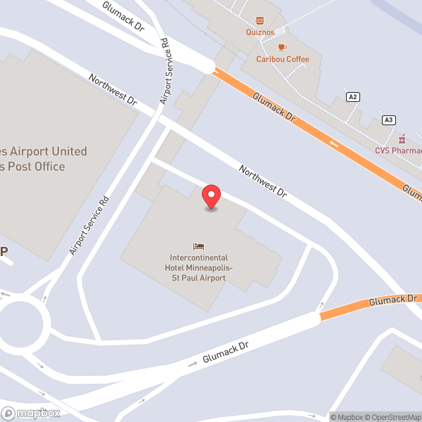 Map of InterContinental Minneapolis - St. Paul Airport