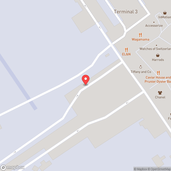 Map of Virgin Atlantic Clubhouse