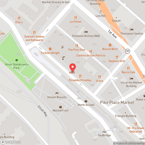Map of Starbucks