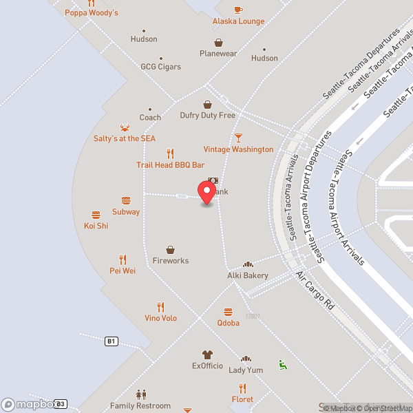 Map of Seattle-Tacoma International Airport (SEA)