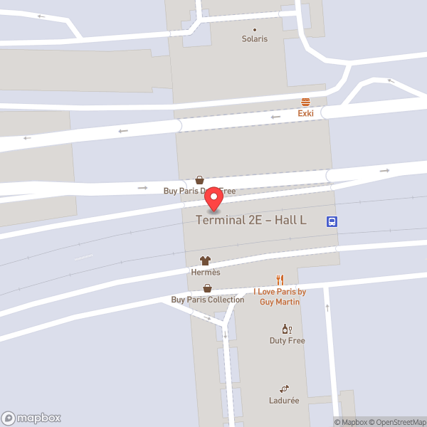 Map of Air France Lounge