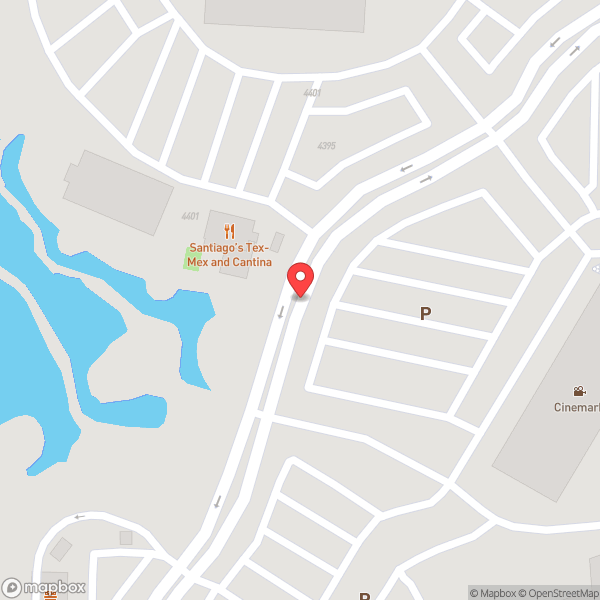 Map of Santiago’s Tex-Mex & Cantina