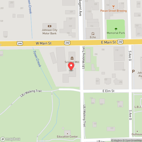 Map of Hill Country Science Mill