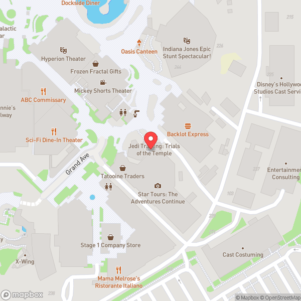 Map of Star Tours – The Adventures Continue