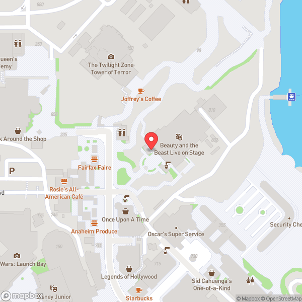 Map of Beauty and the Beast - Live on Stage