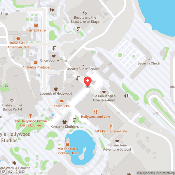 Map of Disney's Hollywood Studios