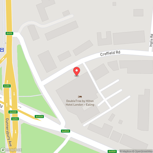 Map of DoubleTree by Hilton Hotel London - Ealing