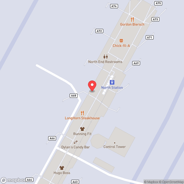 Map of Delta Sky Club