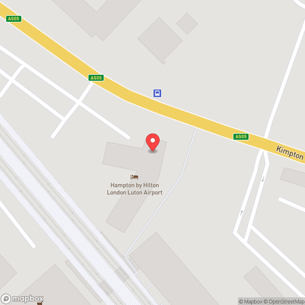Map of Hampton by Hilton London Luton Airport