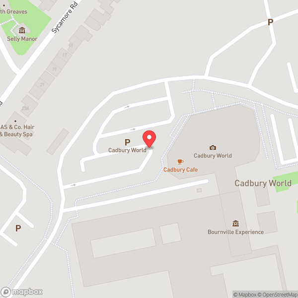 Map of Cadbury World Café