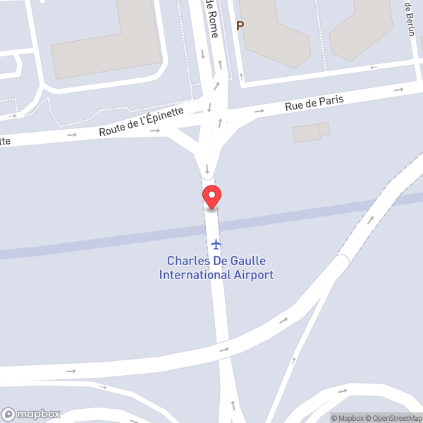 Map of Paris Charles de Gaulle Airport (CDG) (Aéroport Paris-Charles de Gaulle)