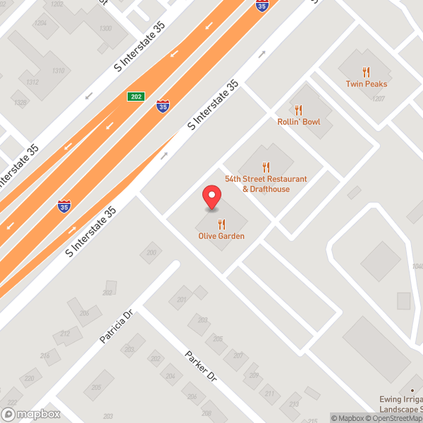 Map of Olive Garden