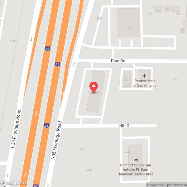 Map of Hampton Inn & Suites San Antonio/Northeast I-35