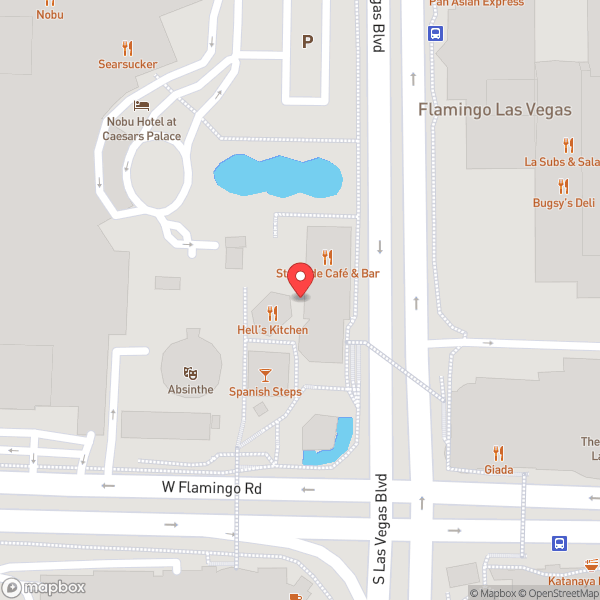 Map of Gordon Ramsay Hell's Kitchen