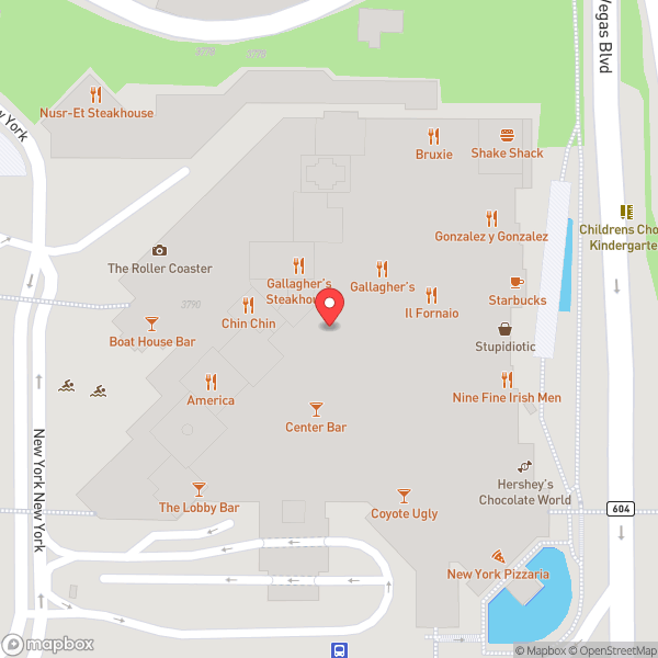 Map of New York-New York Hotel & Casino