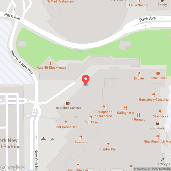 Map of Mad Apple by Cirque du Soleil