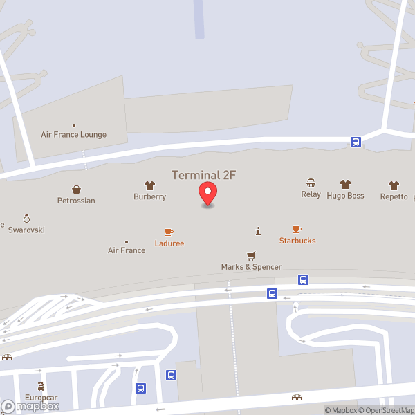 Map of Terminal 2F