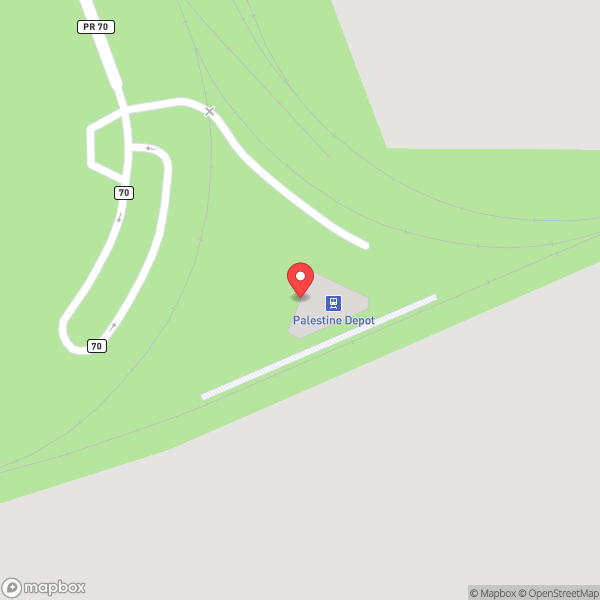 Map of Texas State Railroad / Polar Express