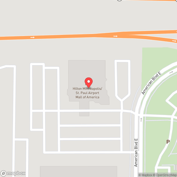 Map of Hilton Minneapolis/St. Paul Airport Mall of America