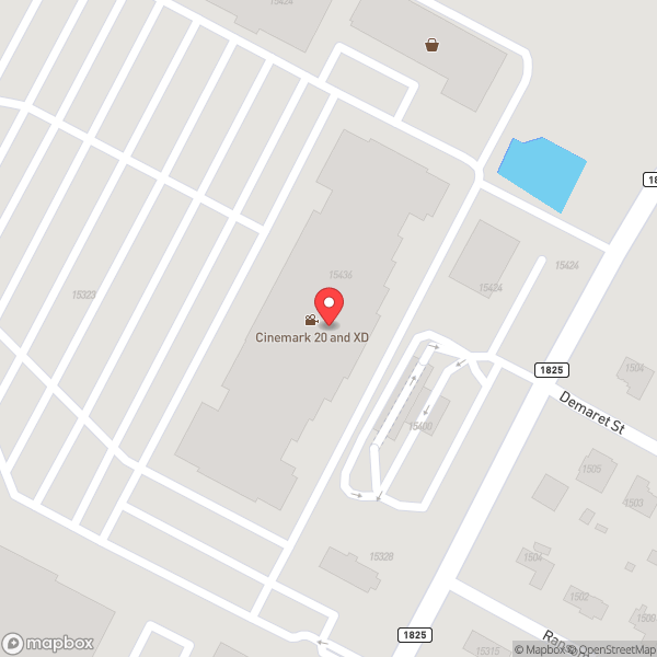 Map of Cinemark 20 and XD