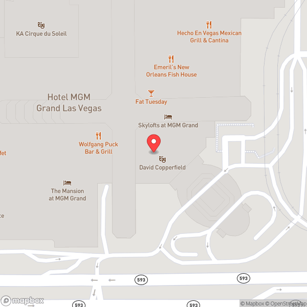 Map of MGM Grand Tower
