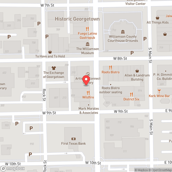 Map of Georgetown Palace Theatre