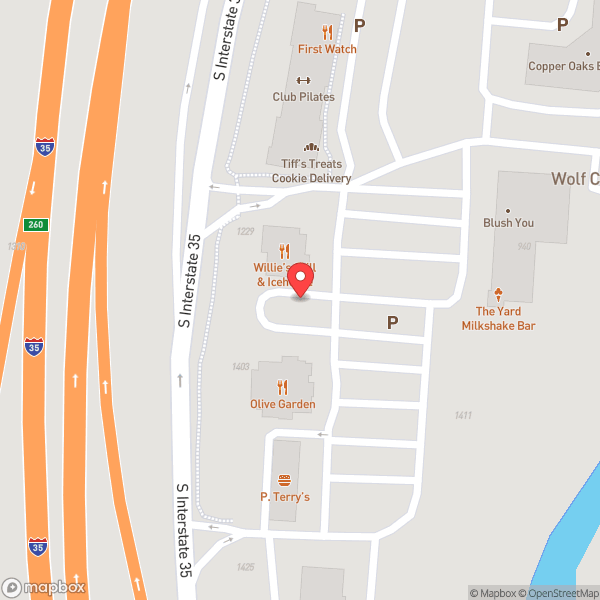 Map of Olive Garden Italian Restaurant