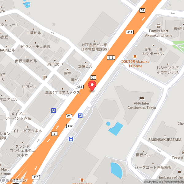 Map of Atrium Lounge (アトリウムラウンジ)