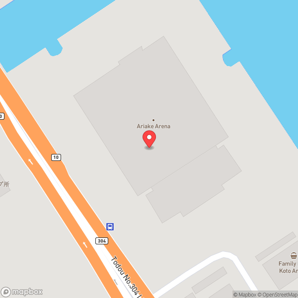 Map of Ariake Arena (有明アリーナ)