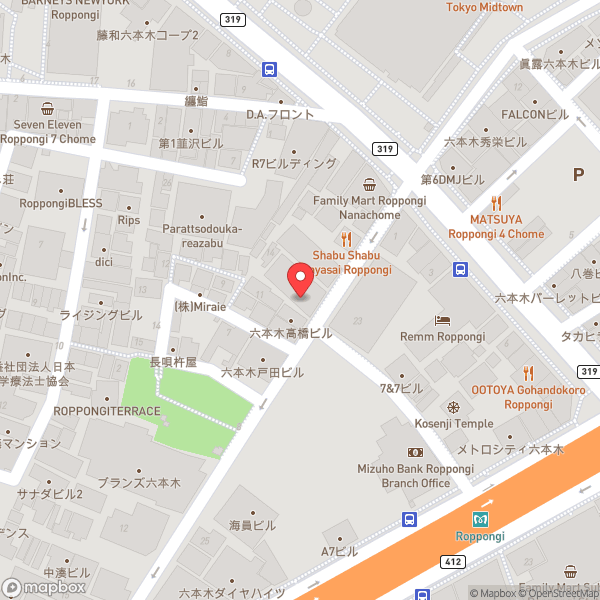 Map of V2 TOKYO
