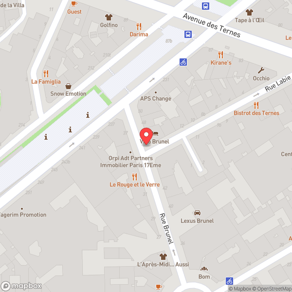 Map of Hôtel Le 46
