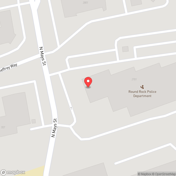Map of Round Rock Police Department